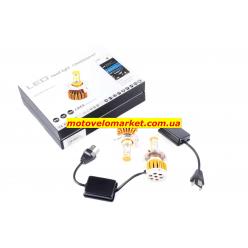 Лампы диодные авто (пара) цоколь H4 (пара) 12V 3600-LUMENS, четыре кристалла 